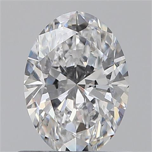 Picture of 0.60 Carats, Oval D Color, SI1 Clarity and Certified by GIA