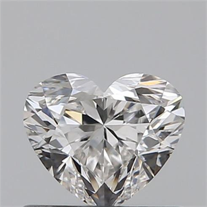 Picture of 0.51 Carats, Heart H Color, VVS2 Clarity and Certified by GIA