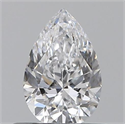 0.50 quilates, De pera , Color D, claridad VS1 y certificado por GIA