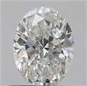 0.60 Carats, Oval H Color, SI2 Clarity and Certified by GIA