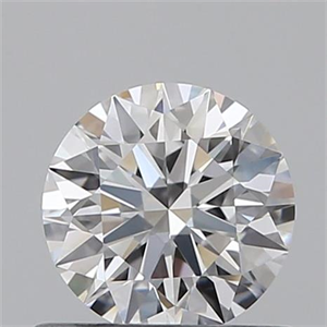 Picture of 0.52 Carats, Round with Excellent Cut, D Color, VVS2 Clarity and Certified by GIA