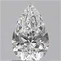 0.80 Carats, Pear F Color, SI2 Clarity and Certified by GIA