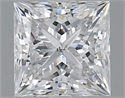 1.50 Carats, Princess E Color, SI2 Clarity and Certified by GIA