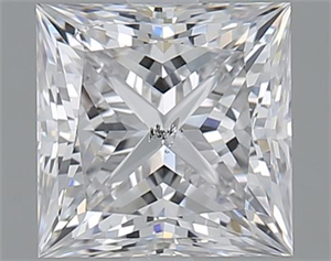 Picture of 1.50 Carats, Princess E Color, SI2 Clarity and Certified by GIA