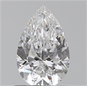 0.70 Carats, Pear E Color, SI1 Clarity and Certified by GIA