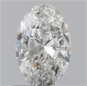 0.60 Carats, Oval G Color, SI2 Clarity and Certified by GIA