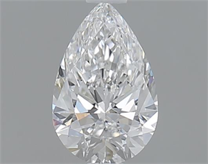 Picture of 0.53 Carats, Pear E Color, VVS1 Clarity and Certified by GIA