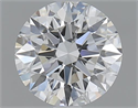 1.07 quilates, Redondo Ideal, Color F, claridad VVS1 y certificado por GIA