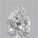0.50 quilates, De pera , Color F, claridad VS1 y certificado por GIA