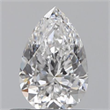 0.50 quilates, De pera , Color E, claridad VVS2 y certificado por GIA