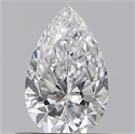 0.50 quilates, De pera , Color D, claridad VS2 y certificado por GIA