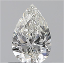 0.50 Carats, Pear H Color, VVS2 Clarity and Certified by GIA