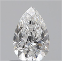 0.50 Carats, Pear E Color, VVS2 Clarity and Certified by GIA