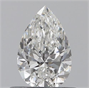 0.50 Carats, Pear G Color, VS2 Clarity and Certified by GIA