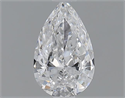 0.60 Carats, Pear D Color, VVS2 Clarity and Certified by GIA