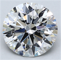 Del inventario de diamantes de laboratorio, 3.54 quilates, Redondo , Color F, claridad VS2 y certificado IGI