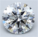Del inventario de diamantes de laboratorio, 3.34 quilates, Redondo , Color E, claridad VS1 y certificado IGI