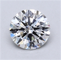 Lab Created Diamond 1.30 Carats, Round with Ideal Cut, D Color, VVS2 Clarity and Certified by IGI
