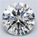 Del inventario de diamantes de laboratorio, 2.86 quilates, Redondo , Color F, claridad VS2 y certificado IGI