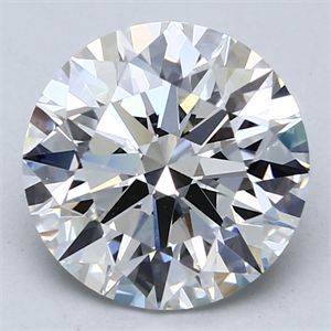 Picture of Lab Created Diamond 4.05 Carats, Round with Ideal Cut, E Color, VS1 Clarity and Certified by IGI