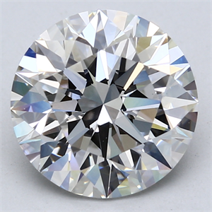 Picture of Lab Created Diamond 4.28 Carats, Round with Ideal Cut, F Color, VS1 Clarity and Certified by IGI