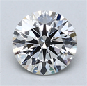 Lab Created Diamond 1.73 Carats, Round with Ideal Cut, E Color, VS1 Clarity and Certified by IGI