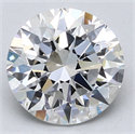 Lab Created Diamond 3.00 Carats, Round with Excellent Cut, D Color, VVS2 Clarity and Certified by IGI