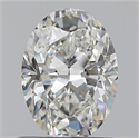 0.80 Carats, Oval G Color, VVS2 Clarity and Certified by GIA