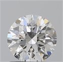 0.80 Carats, Round with Excellent Cut, H Color, SI1 Clarity and Certified by GIA