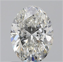 0.90 Carats, Oval H Color, VS2 Clarity and Certified by GIA