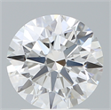 Lab Created Diamond 2.05 Carats, Round with Excellent Cut, D Color, VVS2 Clarity and Certified by IGI