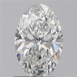 Picture of 0.80 Carats, Oval F Color, SI1 Clarity and Certified by GIA