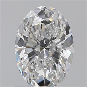 Picture of 0.70 Carats, Oval E Color, SI2 Clarity and Certified by GIA