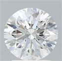 Del inventario de diamantes de laboratorio, 2.10 quilates, Redondo , Color D, claridad VVS2 y certificado IGI