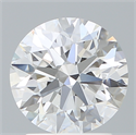 Del inventario de diamantes de laboratorio, 2.10 quilates, Redondo , Color D, claridad VVS2 y certificado IGI