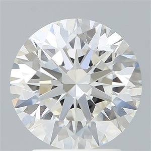 Picture of Lab Created Diamond 2.68 Carats, Round with Excellent Cut, G Color, VVS2 Clarity and Certified by IGI