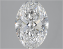3.02 Carats, Oval F Color, SI1 Clarity and Certified by GIA