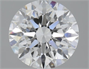 2.70 quilates, Redondo Ideal, Color G, claridad VS2 y certificado por GIA