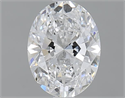 1.00 Carats, Oval D Color, SI2 Clarity and Certified by GIA