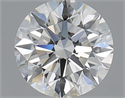 1.03 quilates, Redondo Ideal, Color H, claridad VVS2 y certificado por GIA