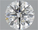 2.01 Carats, Round with Excellent Cut, I Color, VS1 Clarity and Certified by GIA