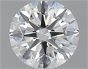 1.36 quilates, Redondo Ideal, Color F, claridad IF y certificado por GIA