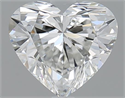 1.51 Carats, Heart H Color, VVS2 Clarity and Certified by GIA