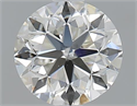 1.00 Carats, Round with Very Good Cut, I Color, SI2 Clarity and Certified by GIA