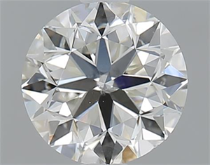 Picture of 1.00 Carats, Round with Very Good Cut, I Color, SI2 Clarity and Certified by GIA