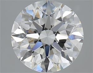 Picture of 3.20 Carats, Round with Excellent Cut, H Color, VS1 Clarity and Certified by GIA