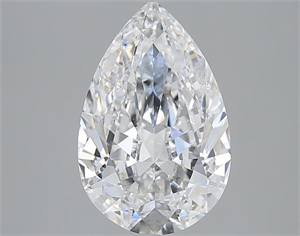 Picture of 3.02 Carats, Pear D Color, SI1 Clarity and Certified by GIA