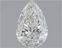 2.01 quilates, De pera , Color G, claridad SI2 y certificado por GIA