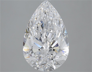 Picture of 3.51 Carats, Pear D Color, VS2 Clarity and Certified by GIA