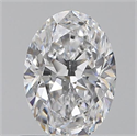 0.60 quilates, Ovalado , Color D, claridad VS1 y certificado por GIA